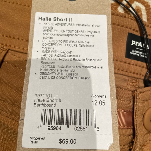 prAna Halle Short II, size 12 - Picture 4 of 4